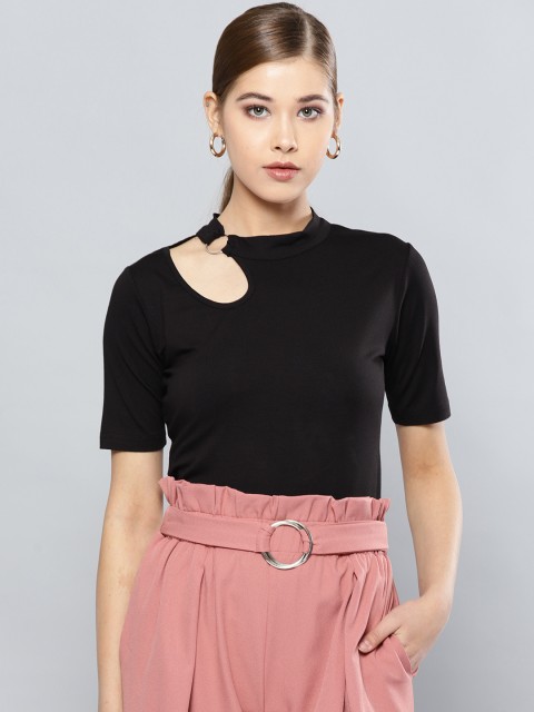 

Harpa Women Black Solid Top