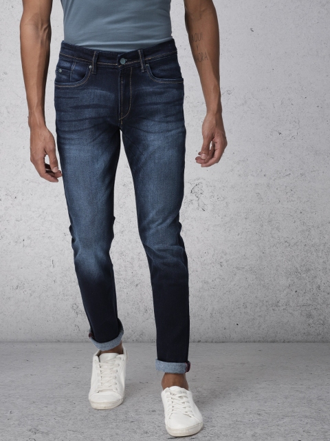 

Ecko Unltd Men Navy Blue Super Slim Fit Mid-Rise Clean Look Stretchable Jeans