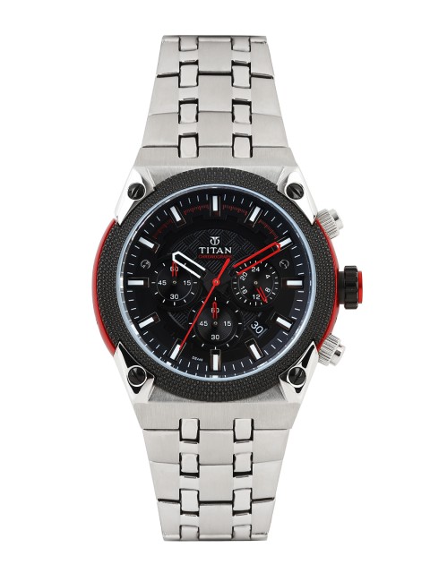 

Titan Men Black Dial Chronograph Watch 90030KM01