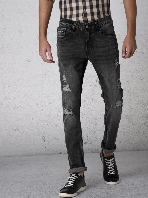 

Ecko Unltd Men Black Super Slim Fit Mid-Rise Mildly Distressed Stretchable Jeans
