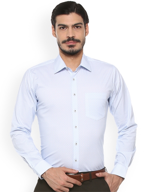 

Van Heusen Men Blue Slim Fit Printed Casual Shirt