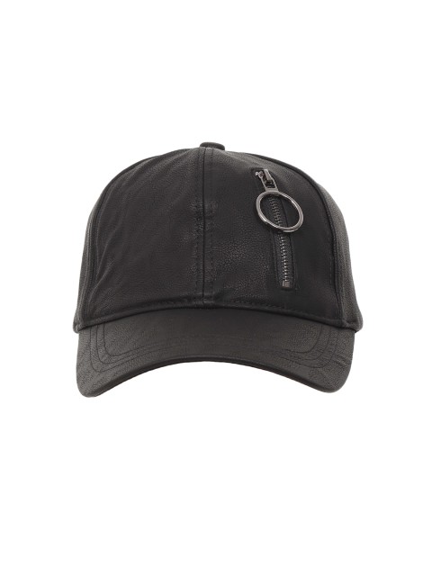 

FabSeasons Unisex Black Solid Baseball Cap