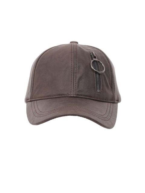 

FabSeasons Unisex Coffee Brown Solid Baseball Cap