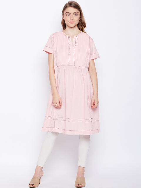 

Oxolloxo Women Pink Solid Tunic