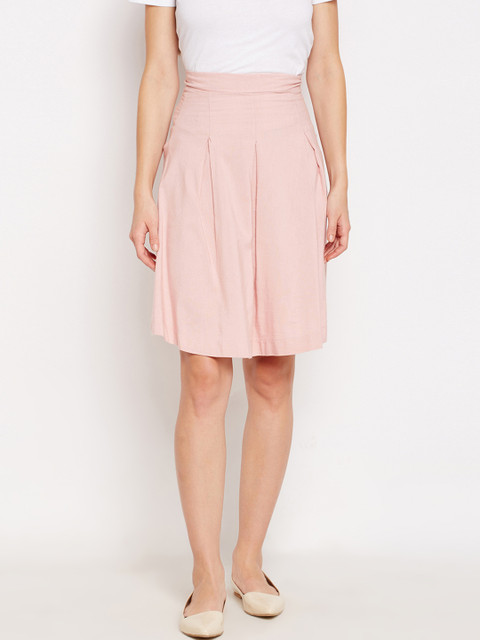 

Oxolloxo Women Pink A-Line Skirt