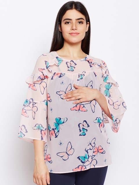 

Oxolloxo Women Pink Printed Top