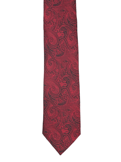 

Van Heusen Red Woven Design Broad Tie