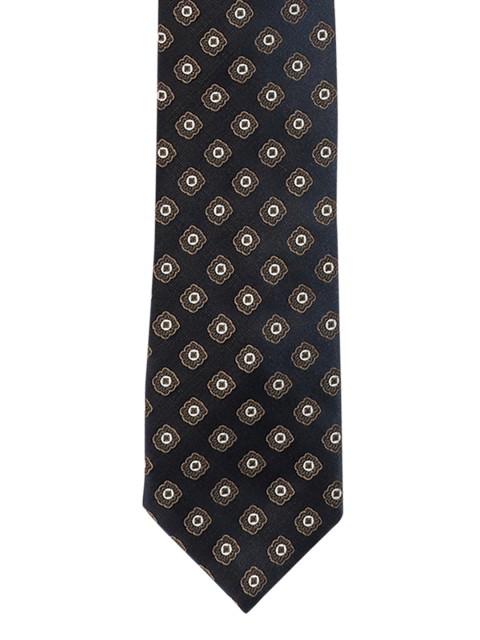 

Van Heusen Navy Blue Woven Design Broad Tie