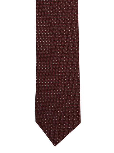 

Van Heusen Maroon Woven Design Broad Tie