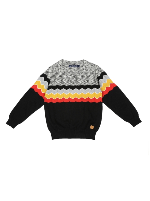

Allen Solly Junior Boys Black & Grey Solid Pullover