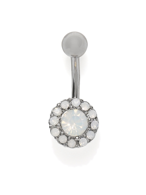 

Accessorize Silver-Toned Circular Navel Stud