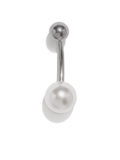 

Accessorize Silver-Toned Circular Navel Stud