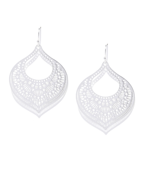 

Accessorize Silver-Toned Geometric Drop Earrings