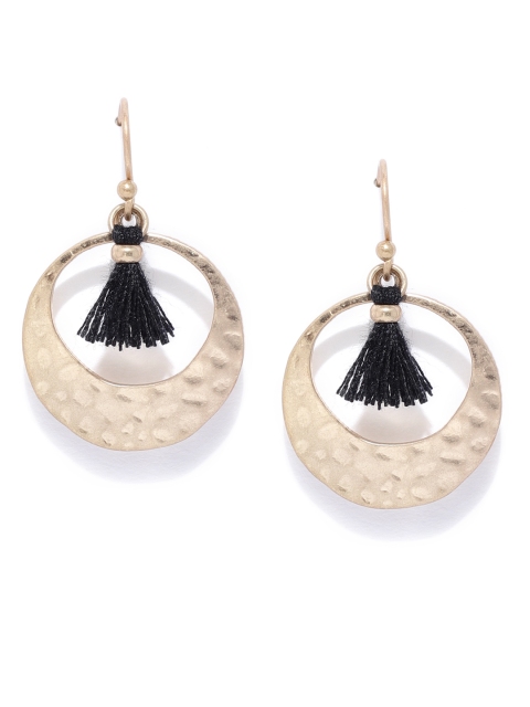 

Accessorize Gold-Toned Circular Drop Earrings