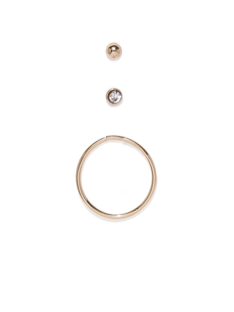 

Accessorize Set of 3 Gold-Toned Nose Pins