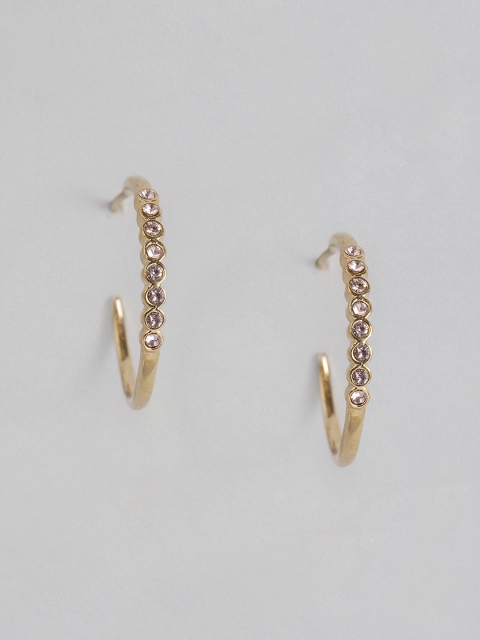 

Accessorize Gold-Plated Swarovski Crystal Studded Half Hoop Earrings