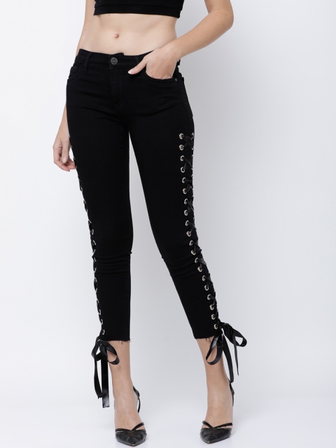 

Tokyo Talkies Women Black Super Skinny Fit Mid-Rise Clean Look Jeans