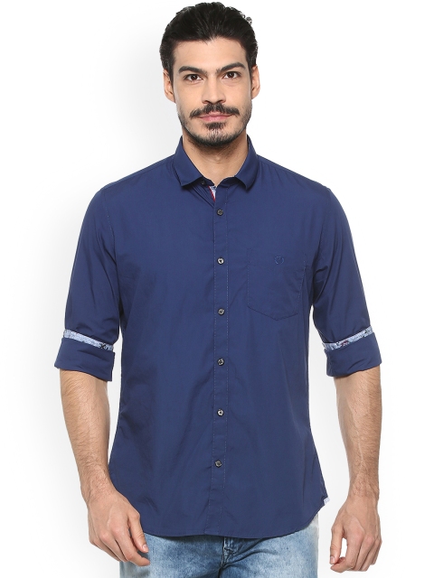 

Van Heusen Sport Men Blue Slim Fit Solid Casual Shirt