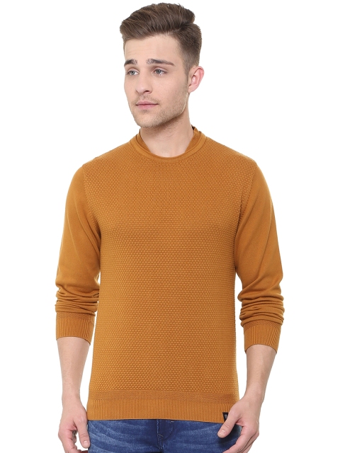 

Van Heusen Sport Men Brown Solid Pullover