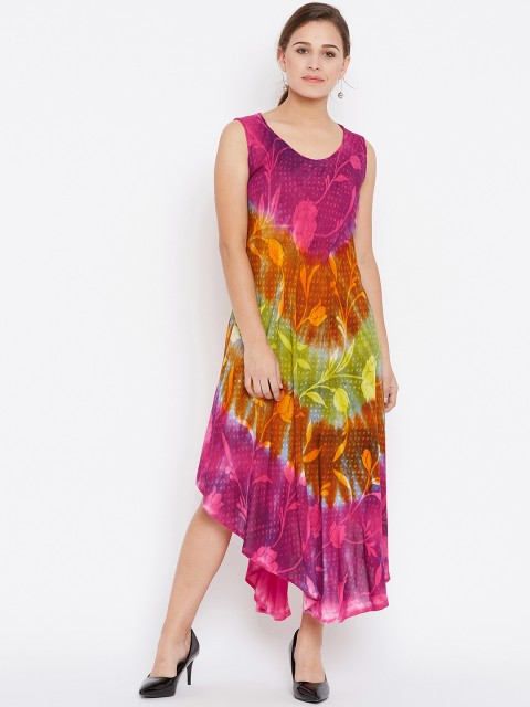 

AASK Women Pink Dyed A-Line Dress
