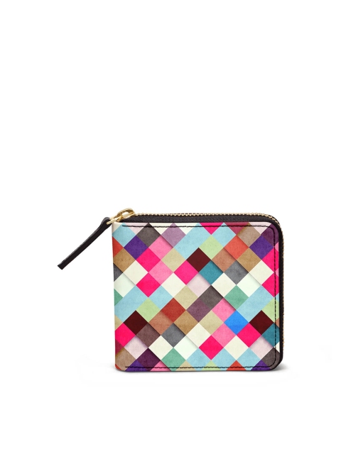 

DailyObjects Women Multicoloured Textured Zip Around Wallet, Multi