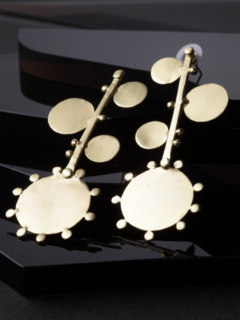 

DIVA WALK Gold-Toned Contemporary Drop Earrings