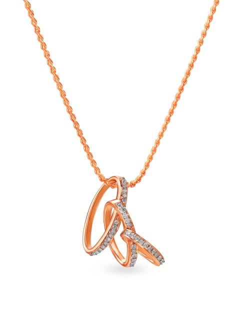 

Mia by Tanishq 14KT Rose Gold Diamond Pendant
