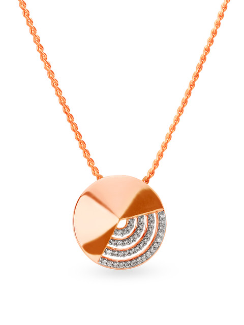 

Mia by Tanisq 14KT Rose Gold Diamond Pendant