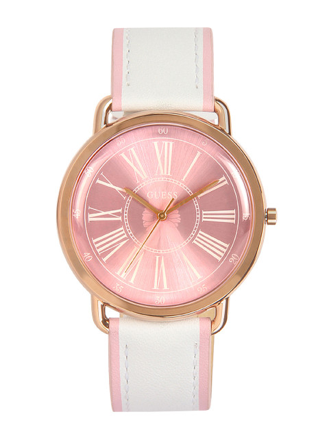 

GUESS Women Rose Gold-T0ned Analogue Watch W0032L8