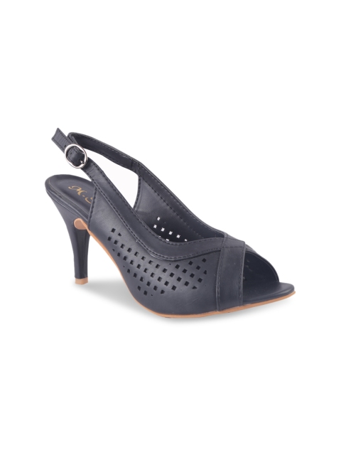 

MSC Women Black Solid Pumps