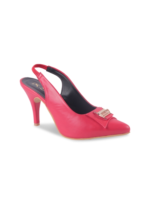 

MSC Women Red Solid Pumps