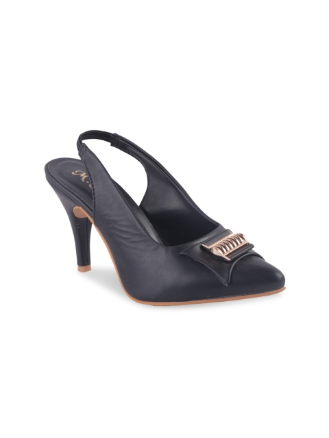 

MSC Women Black Solid Pumps