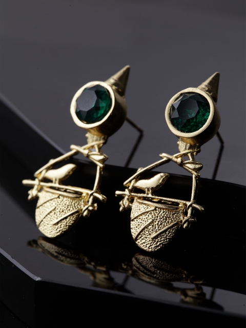 

DIVA WALKGold-Plated & Handcrafted Contemporary Studs, Gold