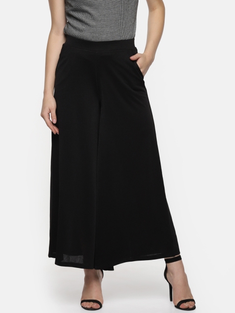

Annabelle by Pantaloons Women Black Loose Fit Solid Culottes