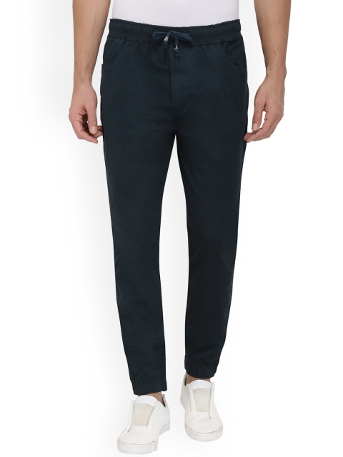 

Nick&Jess Men Blue Slim Fit Solid Joggers