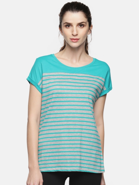 

Ajile by Pantaloons Women Blue Striped Top