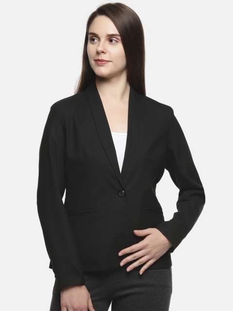 

Annabelle by Pantaloons Women Black Front Open Blazer