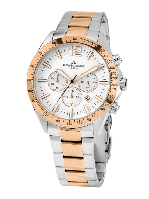 

Jacques Lemans Men White Analogue Watch