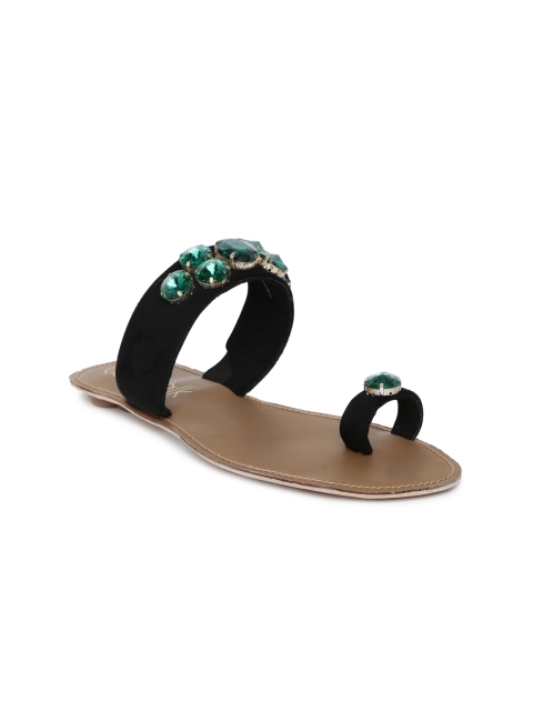 

Catwalk Women Black Embellished One Toe Flats