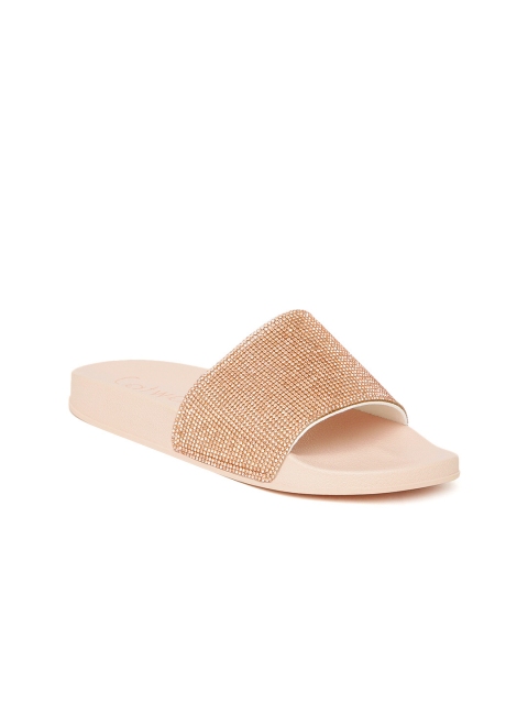 

Catwalk Women Pink Solid Synthetic Open Toe Flats
