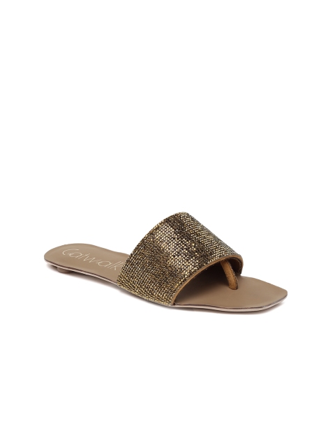 

Catwalk Women Bronze-Toned Solid Flats