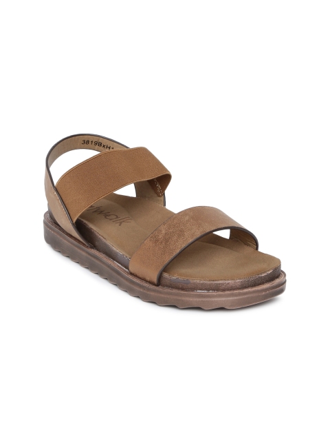 

Catwalk Women Bronze-Toned Solid Open Toe Flats