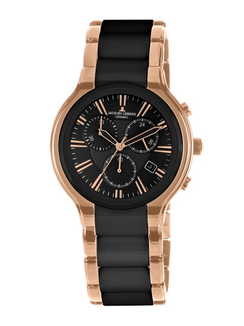 

Jacques Lemans Men Black Analogue Watch 1-1742C