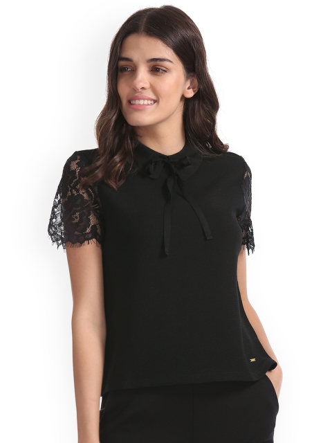 

Elle Women Black Solid Top