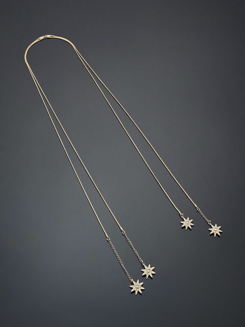 

shaze Silver-Plated Brass Silver-Plated Antique Necklace