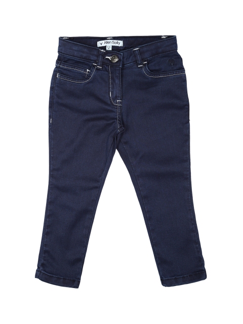 

Allen Solly Junior Girls Blue Regular Fit Mid-Rise Clean Look Stretchable Jeans