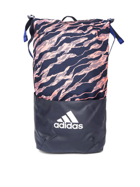 

ADIDAS Unisex Navy & Pink ZNE Core G Printed Backpack, Navy blue