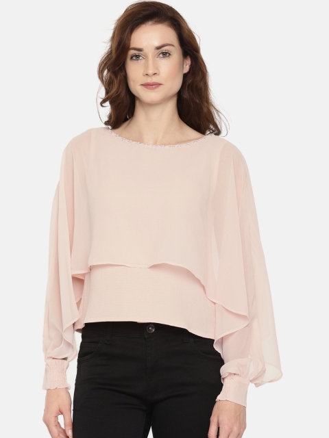 

Colour Me by Melange Women Pink Solid Top