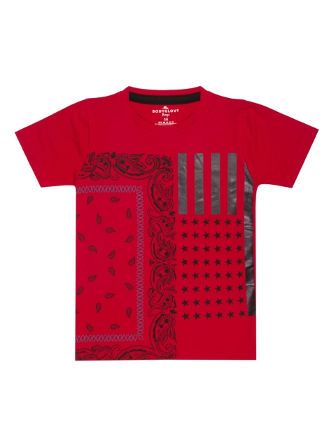 

BodyGlove Boys Red Printed Round Neck T-shirt