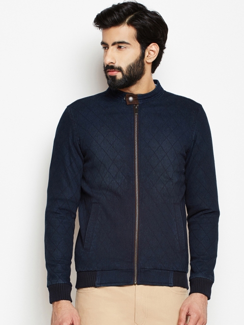 

Crimsoune Club Men Navy Blue Solid Bomber